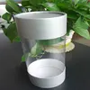 Plastic Cylinder Container With Paper Caps
