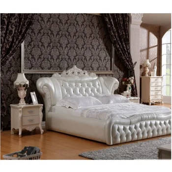 Moderne Luxus Koniglichen Franzosisch Stil Konig Konigin Grosse Creme Weiss Leder Bett Schlafzimmer Mobel Buy Hohe Qualitat Weiss Leder Bett Creme Weiss Leder Bett Konig Konigin Grosse Leder Bett Product On Alibaba Com