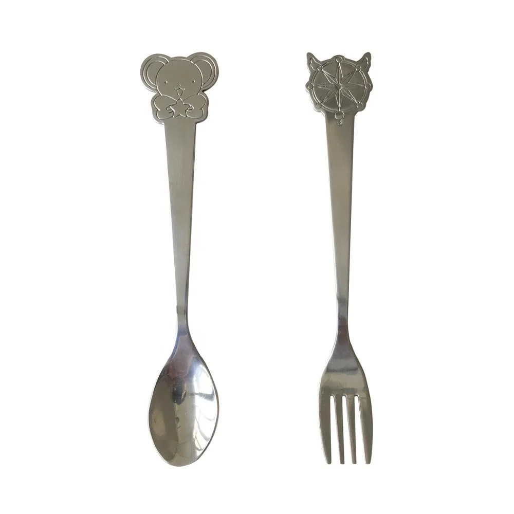 

Custom design of stainless steel spoon and fork