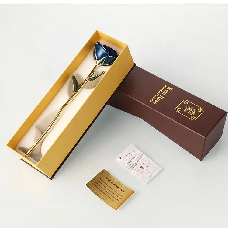 
24K Gold Dipped Real Rose/Real Rose Dipped In Gold/Gold Plated Natural Rose for thanksgiving and graduation gift 