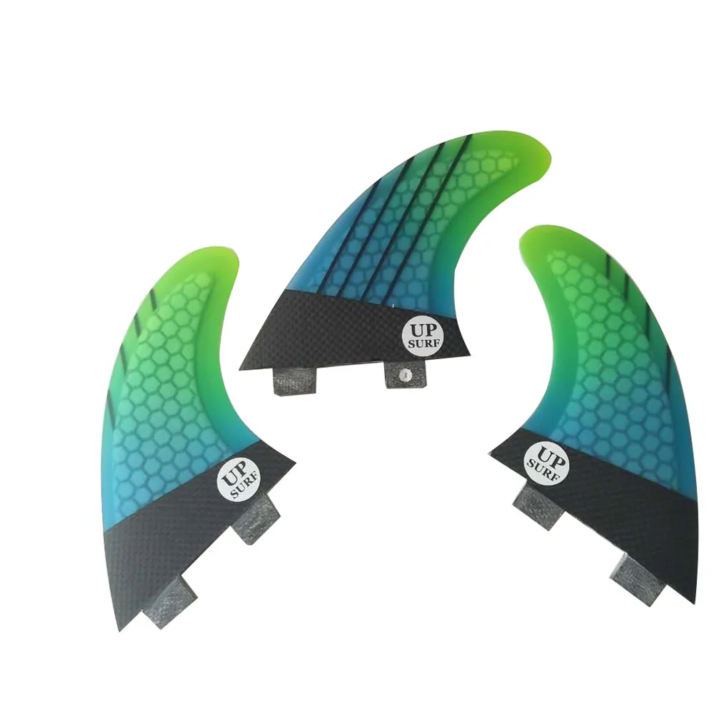 

Gradient Ramp Color Surfboard Fins FCS Future Tri set fcs g5 fins, Blue+grey(pantone number)