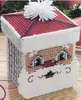 Rectangular DIY Kids Fabric CD Storage Box Of Christmas