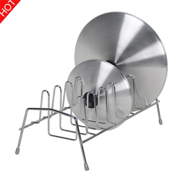 Holds 8 Lids Or Plates Stainless Steel Plate Rack - Buy Stainless Steel ...