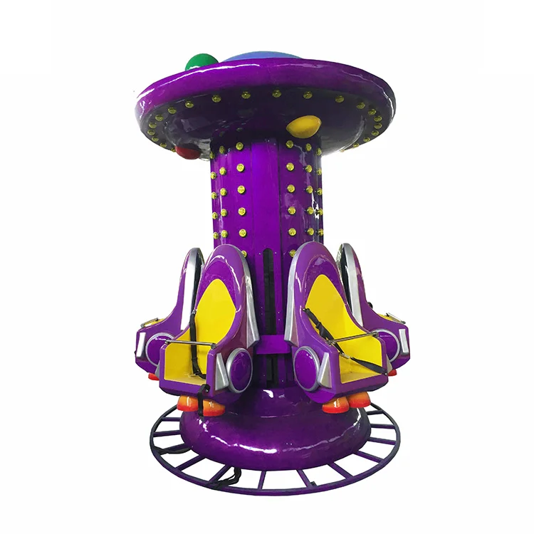 Small Jumping Machine! Theme Park Rides Lifting Rides Rotary Ufo Kids