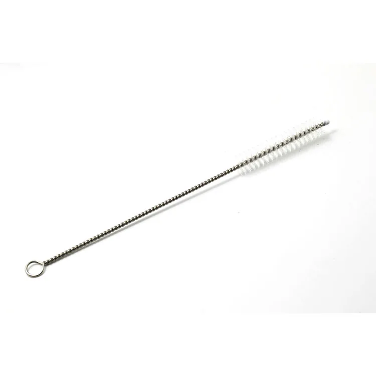 

High quality low price promotion custom drink straw cleaning brush, Silver