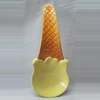 Decorative ceramic spoon rest ,ceramic soup cooking spoon holder with ice cream shape