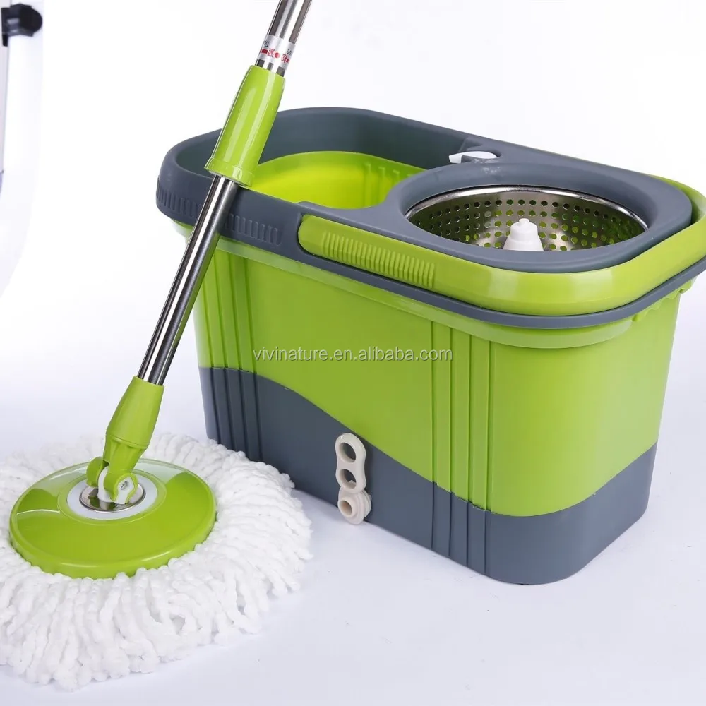 Dual Function System For Spin Mop Washing And Drying With Power Saving