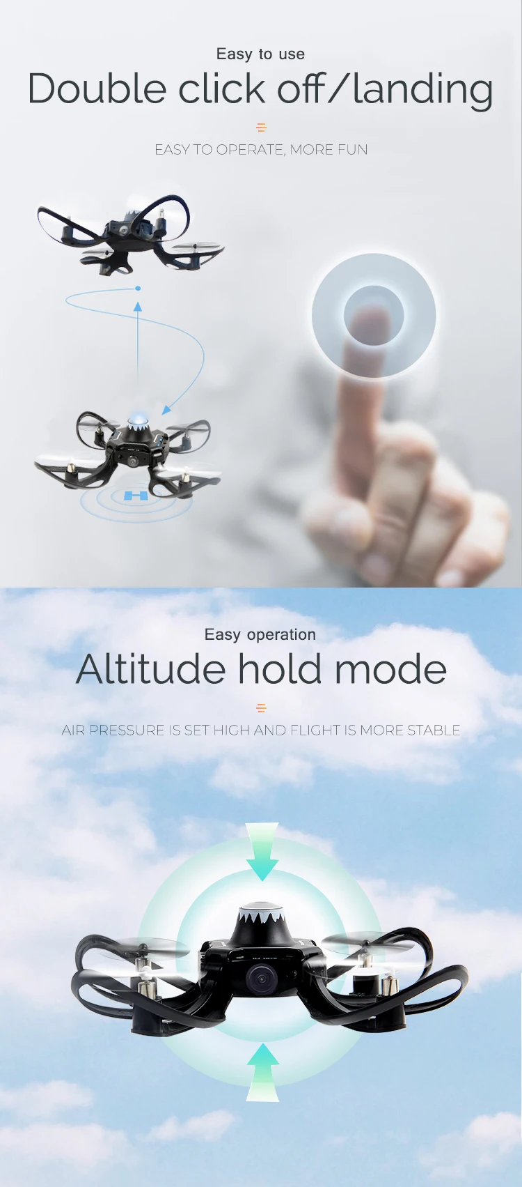 Hand Sensor Control Foldable Rc Mini Quadcopter Drone With Camera Buy