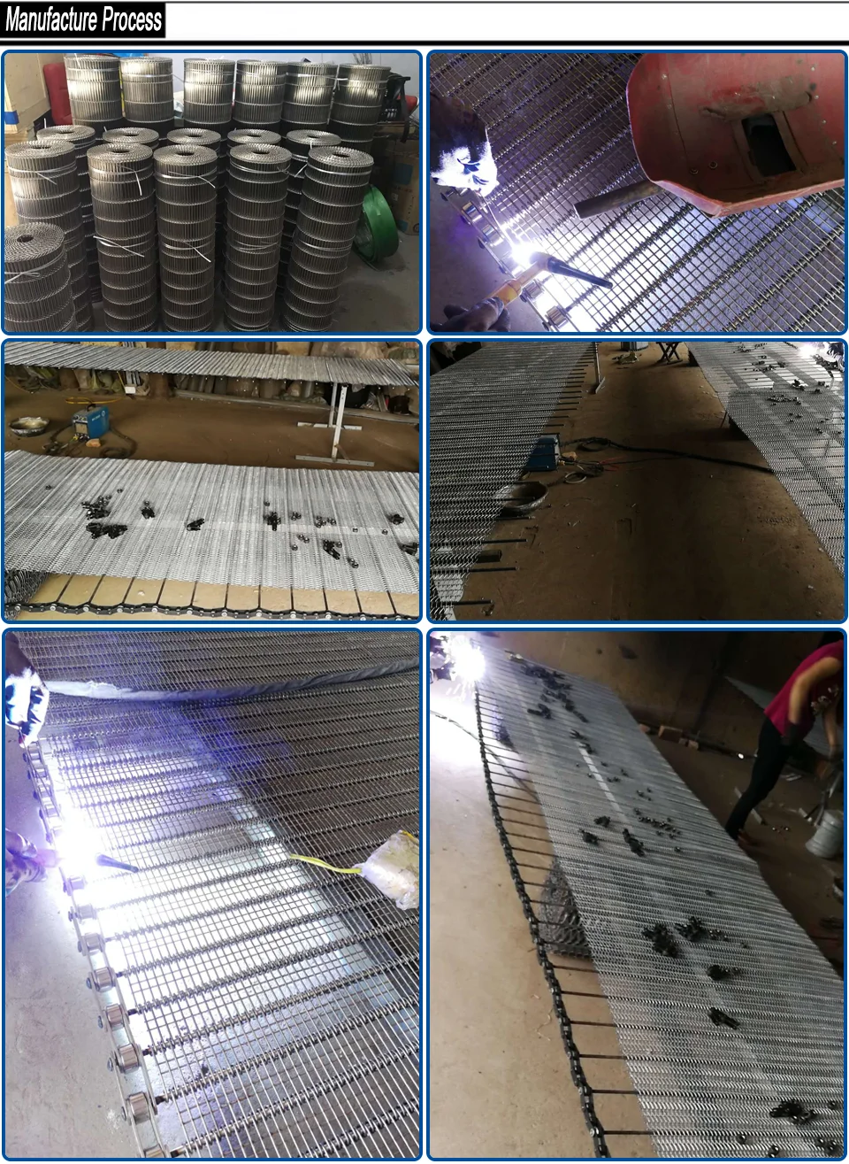 Food Grade Stainless Steel Flat Flex Wire Mesh Conveyor Belt Price