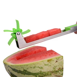 Image of 2019 Amazon Hotting Summer Stainless steel Watermelon Slicer , watermelon cuber cutter fruit slicer
