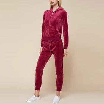 womens velvet jogging suit