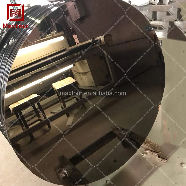 Round Mirrored Tempered Glass Table Top For Banquet Table Buy