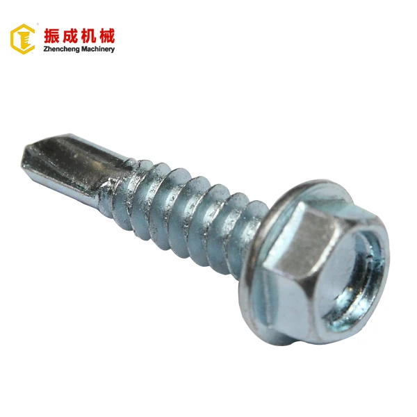 
Din 7504k Zinc plated hex washer head self drilling screw roof screw 