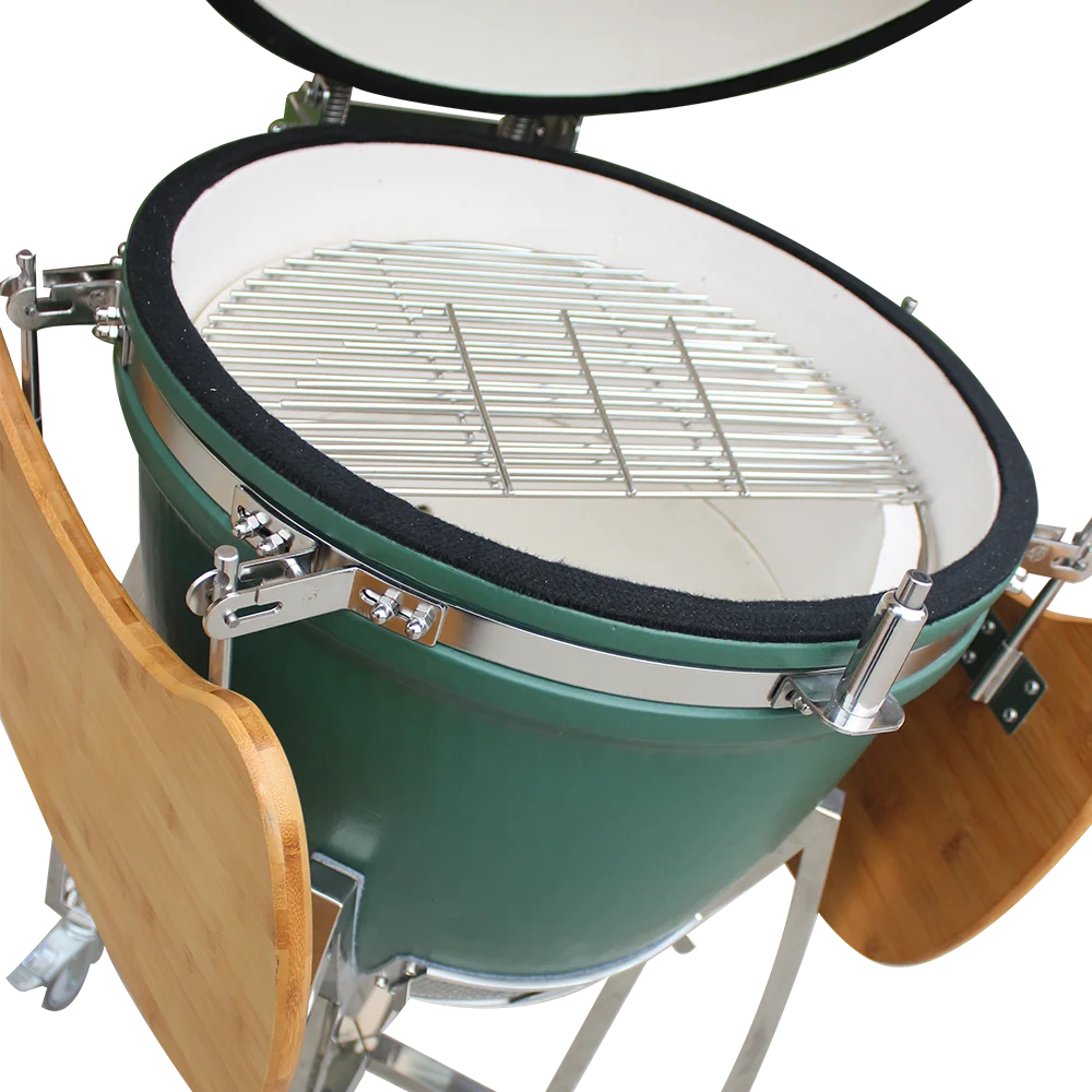 all-in-one large 21" ceramic pizza stove charcoal grill