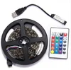 24 Keys Remote Control RGB LED Light Strip USB Powered 5V SMD 5050 Flexible Waterproof TV Back light for TV Background Light