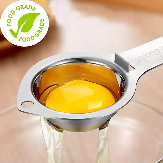 Factory Custom Egg Separator,Stainless Steel Egg White Yolk Filter Egg