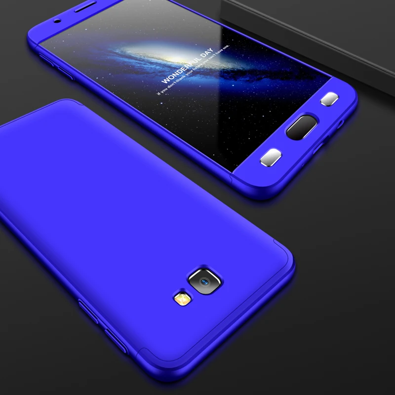 2018 hot sell 360 cover Removable 3in1 Hard PC Shield Back Cover Case for Samsung Galaxy J7 Prime phone cases