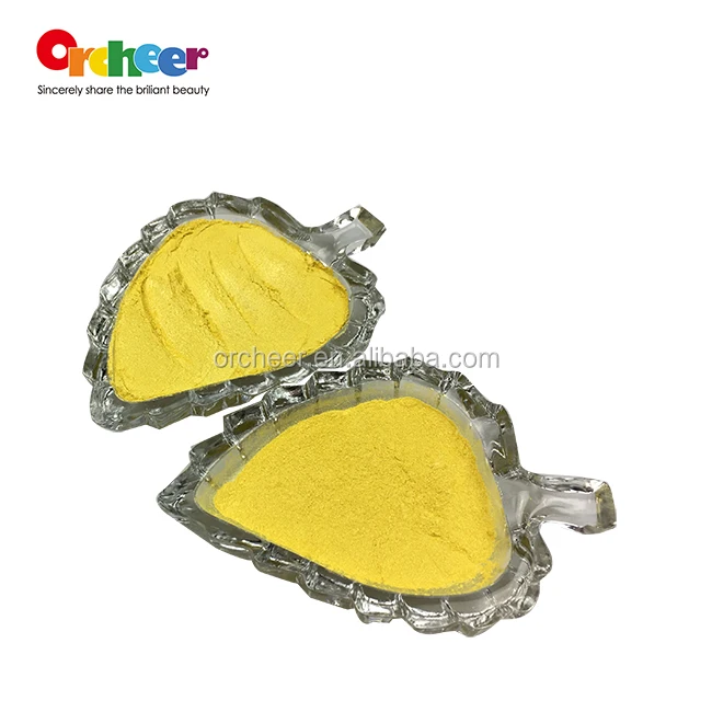 
Lemon Yellow recolored pearlescent pigment pearl,powder pigment 