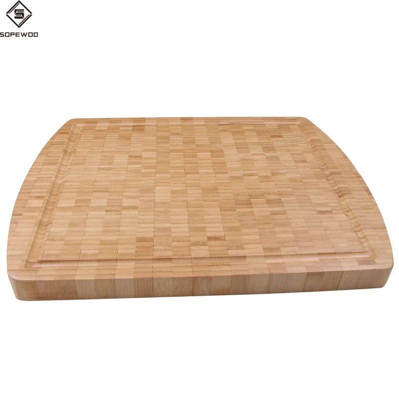 

Wholesale Custom End-Grain kitchen Bamboo Cutting Board