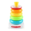 Hot selling New Design Kids Intelligence Toy Stacking Ring Rainbow Tower