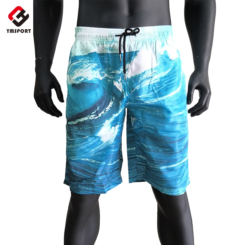 

Solid color drawstring men's board shorts beach shorts, Custom color