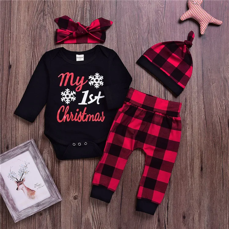 Cheap Newborn Romper Baby Clothes Wholesale Baby My First Christmas