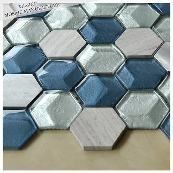 Backsplash Gl Tile Hexagon Tiles Backsplash Gl Tile Hexagon Tiles