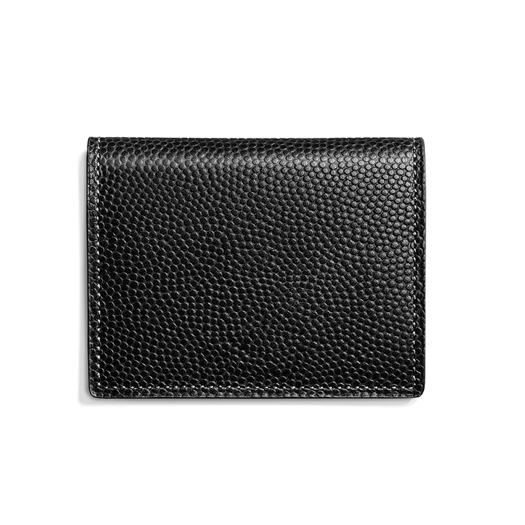 Новая текстура черный кожаный спереди карты бумажник для мужчин id Окно кошелек Тонкий наивысшего качества