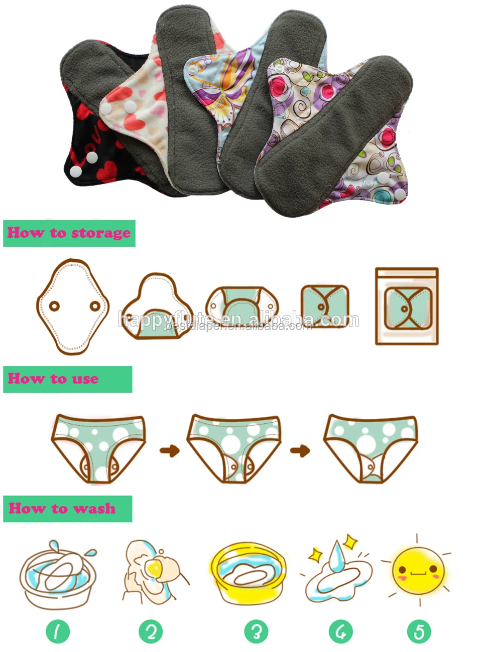 washing cloth menstrual pads