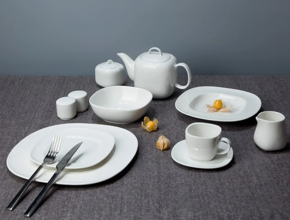 product-Wholesale Promotion dinnerware white porcleian tableware hotel restaurant usetableware set-T-3