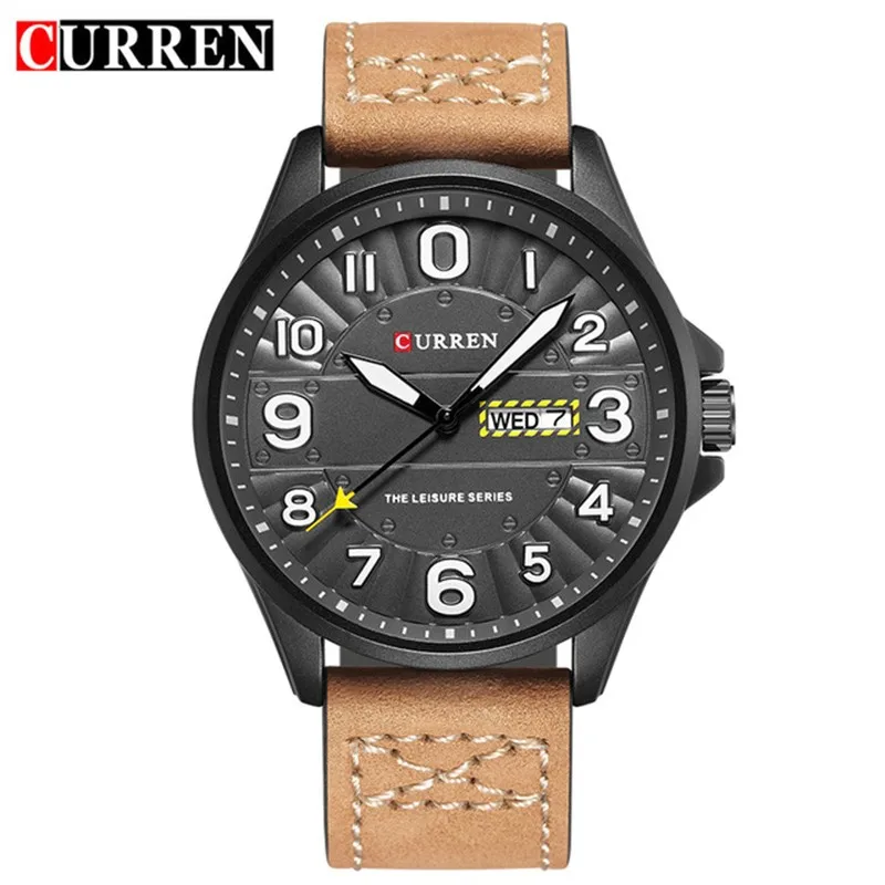 

Original Curren Watches Men Brand Luxury Black Quartz Mens Watches Casual Military Sport Clock Male Wristwatch Relogio Masculino