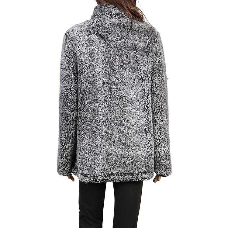 monogram sherpa pullover wholesale