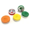 Customized logo 3 ml 10 ml glass vial caps flip off caps made from aluminum and plastic