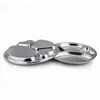 Stainless steel round 4 compartment tray military mess tray