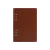 Hardcover loose leaf business A6 Small travel planner 6 ring binder organizer custom book journal embossed pu leather notebook