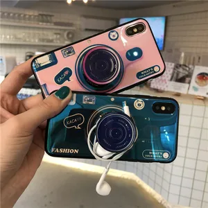 Cute Camera Kickstand Phone Case iPhone 6S 7 8 X Max Plus