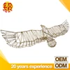 factory direct sale durable copper fine wire antique brass welding eagle sculpture for hall