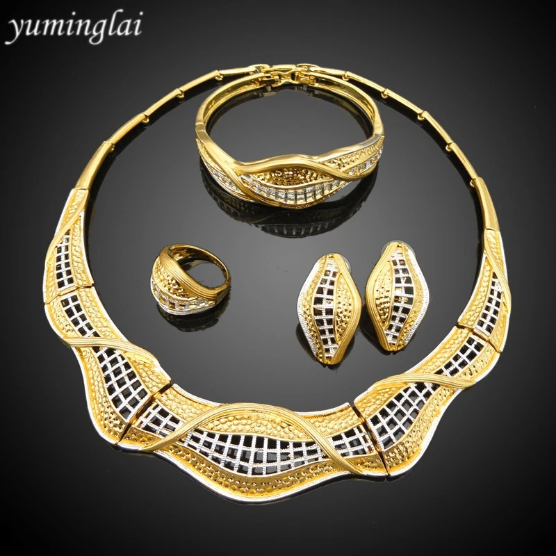 

Wholesales China Costume African Brazilian 18K gold Saudi plating jewelry sets Jewellery set, Any color you want