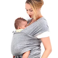 

Amazon hot selling breathable natural organic cotton baby sling carrier wrap for promotional