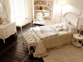 Victoria Style Carved Wooden Uphostered Bed Ornate Design Children Bedroom Furniture Set Child Kid S Bed Set Buy Solid Wood Carved Baby Bedroom