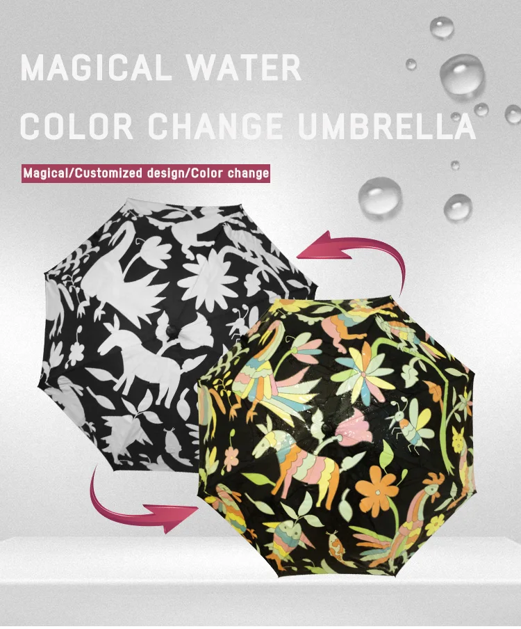 Umbrella Magic Change Color With Rain When Wet Umbrella Buy Umbrella