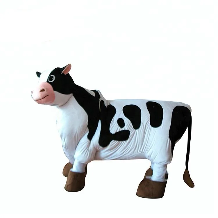 HI CE hot sale life size cow costume,2 person cow costume for adult. 