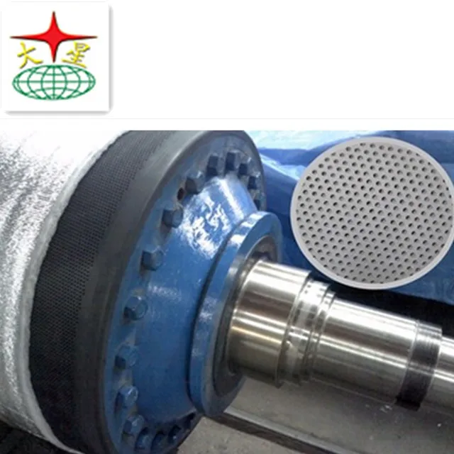 
Grooved press roll for cardboard paper machine 