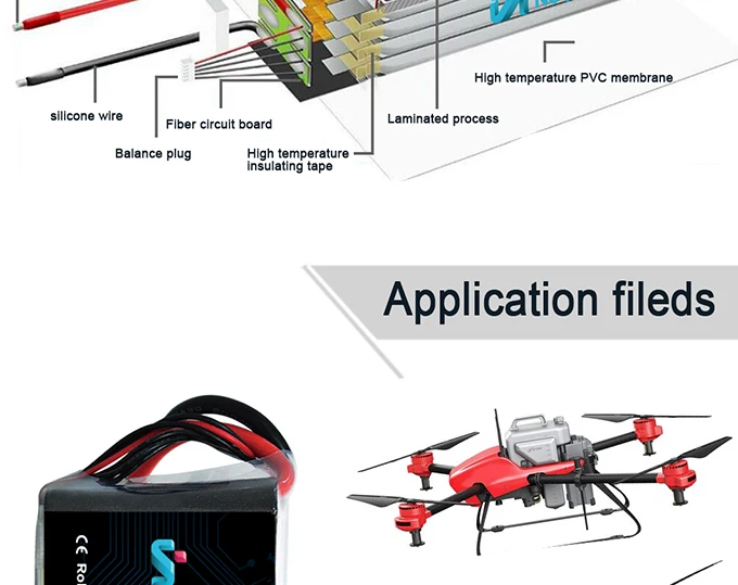 Factory High Quality 6s 22.2v 20000mah Lipo Battery pack 20C 25C