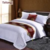 Hot sale pure white 100% egyptian cotton hotel bed sheet/fitted sheet