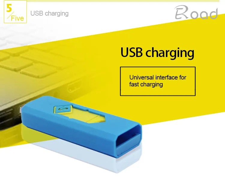 Durable Useful square USB cigar cigarette lighter accendino