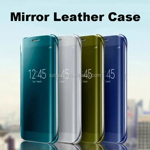 Cheap Price Sleep Wate-Up Smart Leather case for Samsung Galaxy S8 Mirror Flip Phone Cover