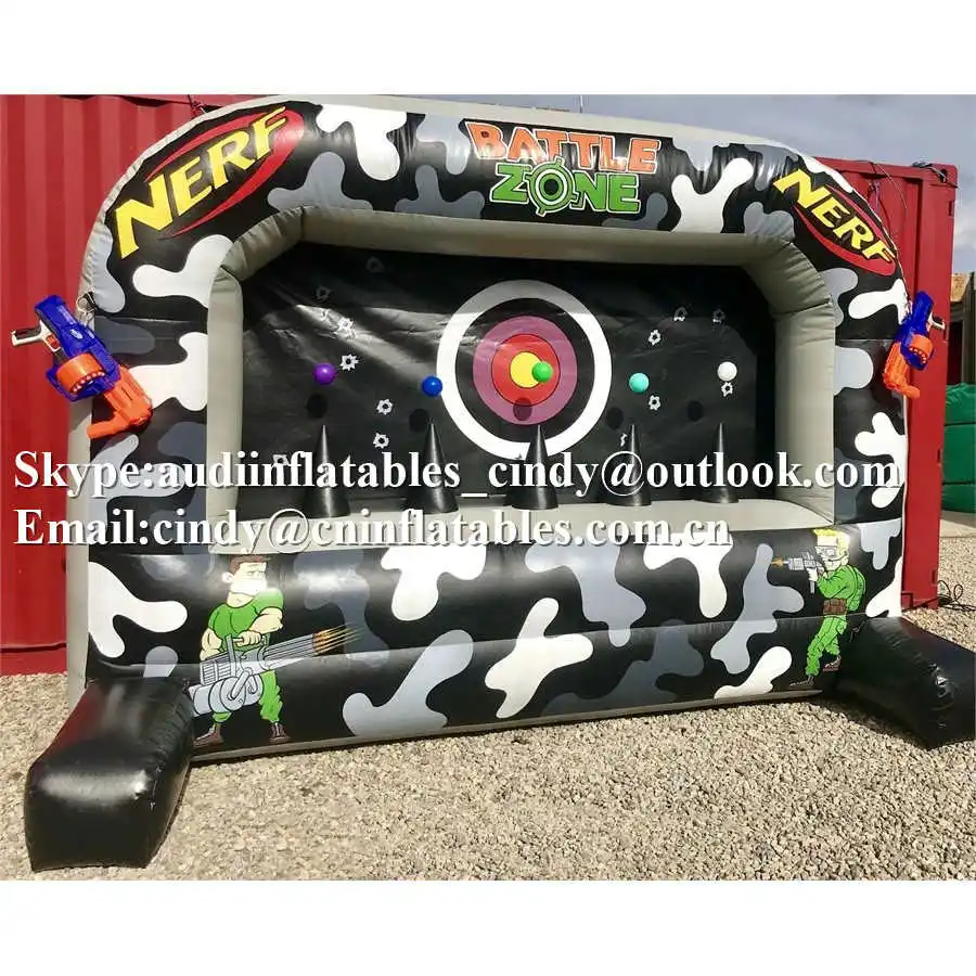 10ftx6ft Sports Inflatable Battle Zone Carnival Inflatable Shooting