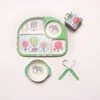 Bpa free reusable baby dinner tableware eco friendly bamboo cups and plate