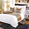 Custom Design 100% Polyester Hotel Bed decorative/Bed Throw